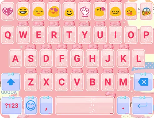 Pink Cat Emoji Keyboard android App screenshot 0