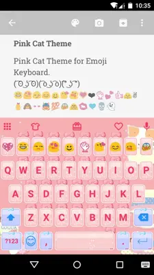 Pink Cat Emoji Keyboard android App screenshot 5